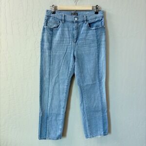 DL1961 Patti Straight High Rise Vintage Jeans Powder Mixed Light Wash Size 29